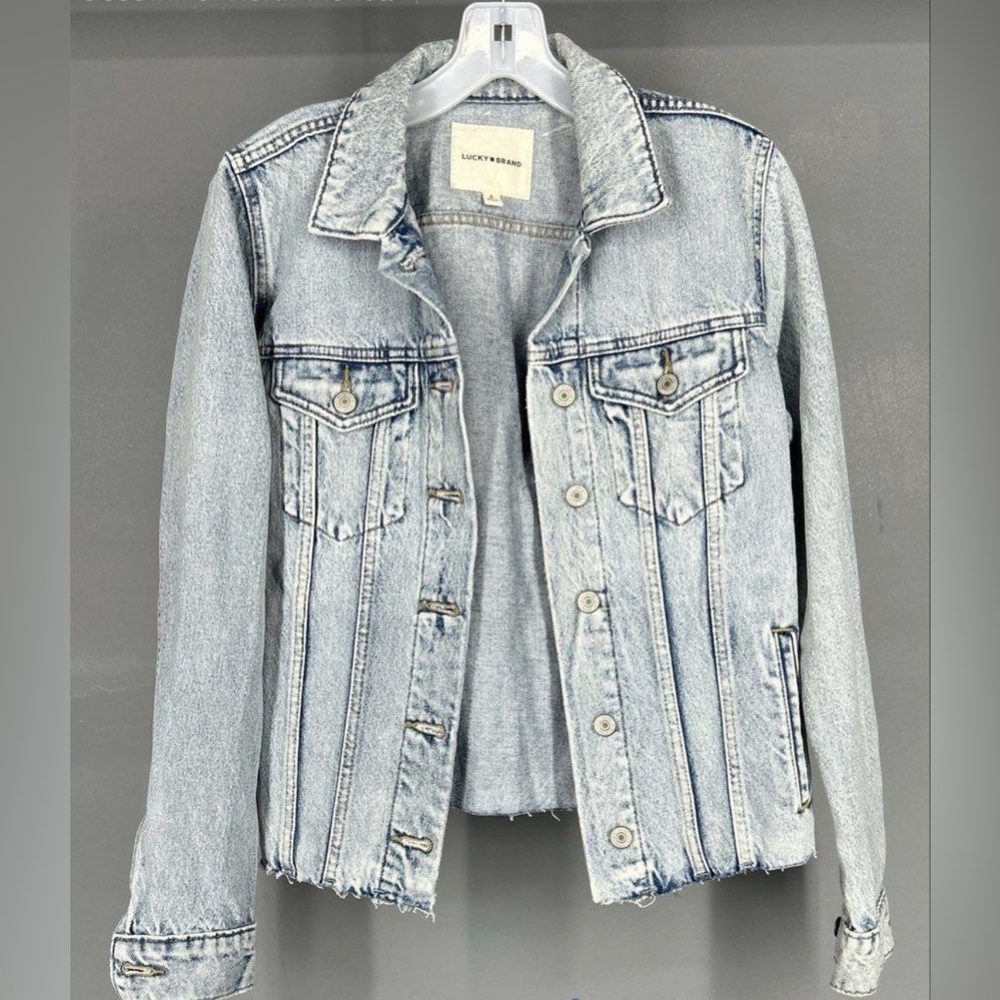 Lucky Brand Women's Faded Blue Jean Jacket